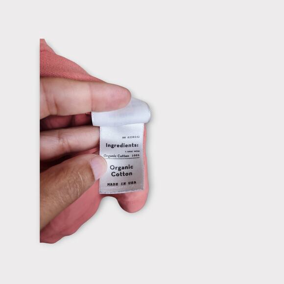 Outerknown Mens S.E.A. Tee Pink Medium 100% Organic Cotton Casual Short Sleeve - Picture 5 of 8